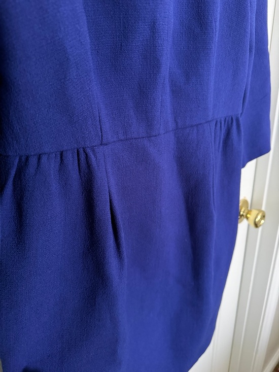 J.Crew Women’s Cobalt Royal Blue Teddie Dress Size 10 - Picture 6 of 7